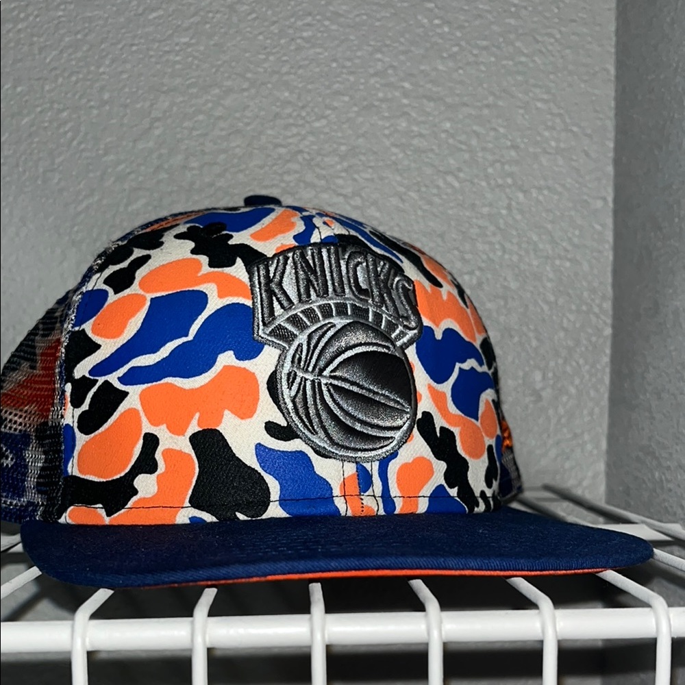 Knicks Camo Snapback Hat